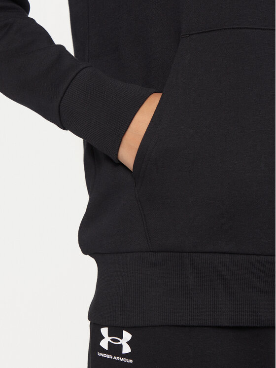 Under Armour Under Armour Pulóver Ua Rival Fleece Big Logo 1379501 Fekete Loose Fit