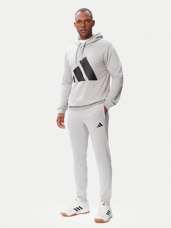 adidas Trening Big Logo Hooded Tracksuits KB8809 Gri Regular Fit