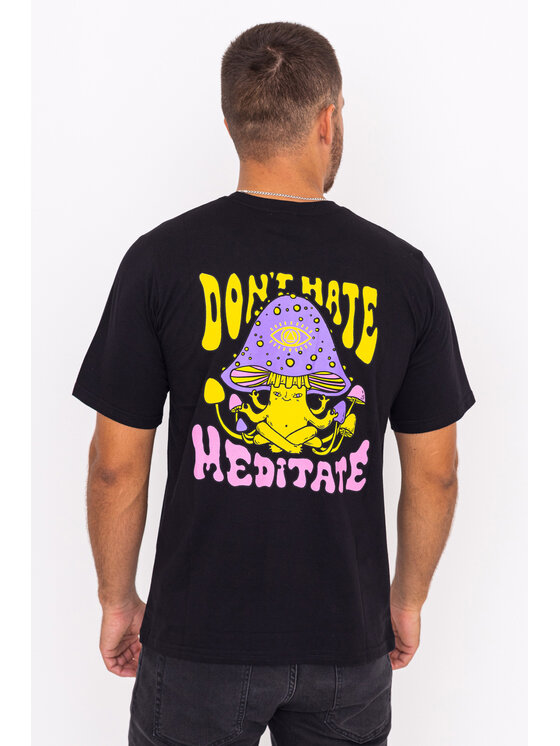 T-Shirt Palto, Rozmiar L, Czarne, Meditate