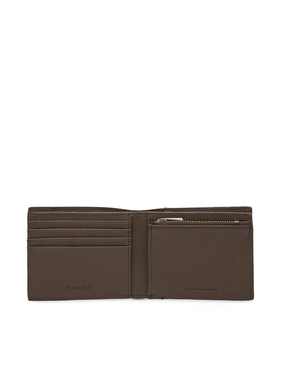 Calvin Klein Calvin Klein Μεγάλο Πορτοφόλι Ανδρικό Micropebble Billfold W Coin LV04D1033G Καφέ