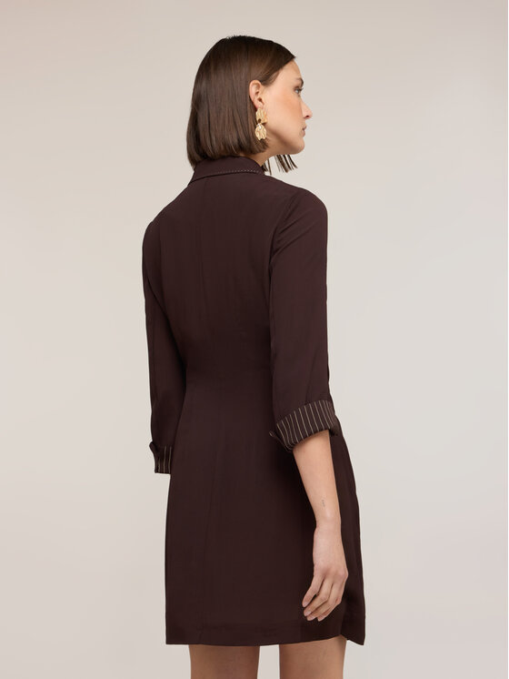 Motivi Motivi Abito da cocktail 7012Q103550N032 Marrone Regular Fit