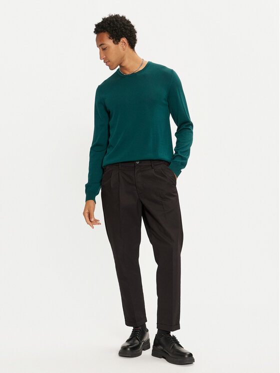 HUGO Hugo Sweter San Cedric-M1 50476832 Zielony Regular Fit