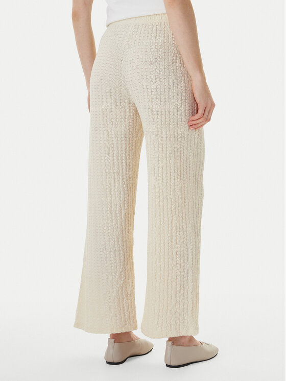 ONLY ONLY Kalhoty z materiálu Ella 15368471 Béžová Wide Leg
