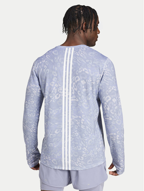 adidas adidas Technisches T-Shirt Own the Run 3-Stripes JD7770 Blau Regular Fit