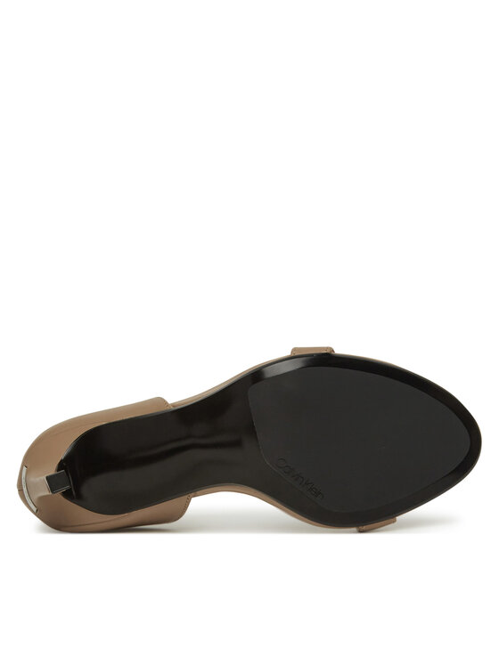 Calvin Klein Calvin Klein Sandale Heel Sandal 90 - Lth HW0HW02337 Bež