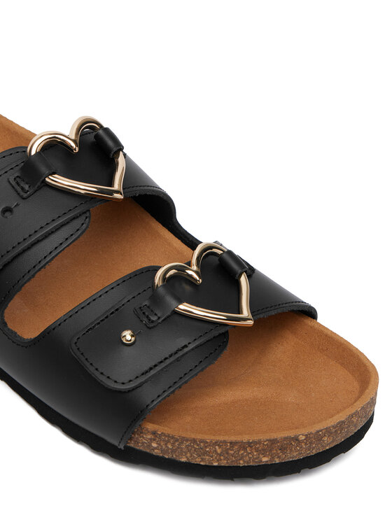 LOVE MOSCHINO LOVE MOSCHINO Şlapi JA28173G0OIA0000 Negru