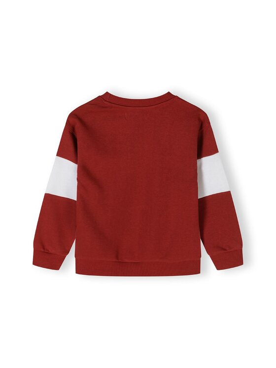 minoti minoti Bluza 23fleece131 Bordowy Regular Fit
