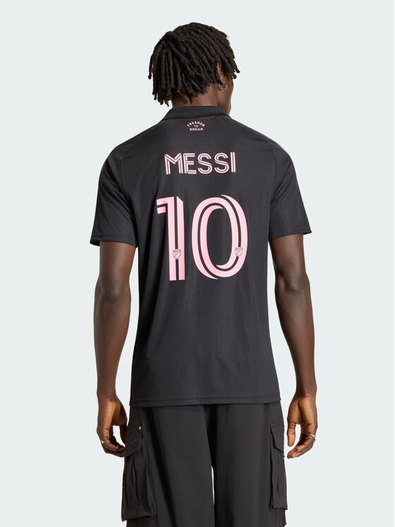 adidas adidas Koszulka techniczna Inter Miami CF Away Jersey Messi Czarny Slim Fit