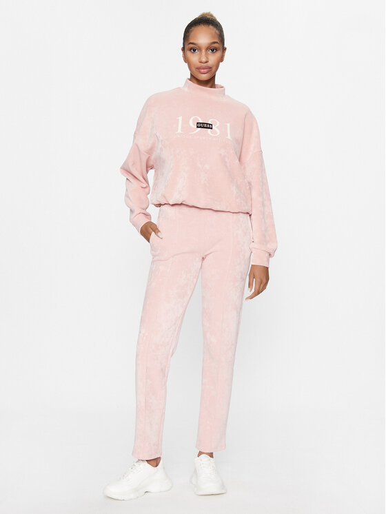 Guess Guess Felpa Aleta V3BQ00 KBC00 Rosa Regular Fit