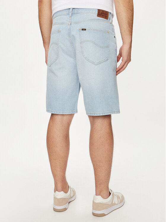 Lee Lee Szorty jeansowe Asher 112349239 Niebieski Loose Fit