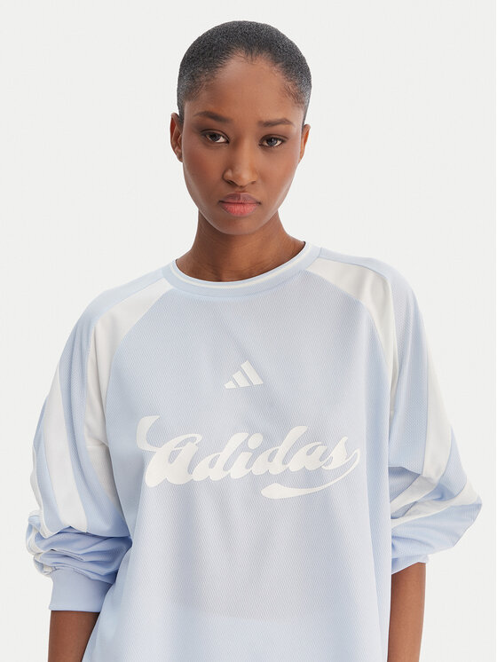 adidas adidas Blúz House Of Tiro JY7639 Kék Loose Fit