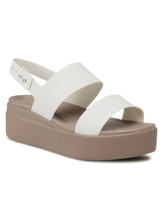 Crocs Crocs Босоніжки Brooklyn Low Wedge W 206453 Білий