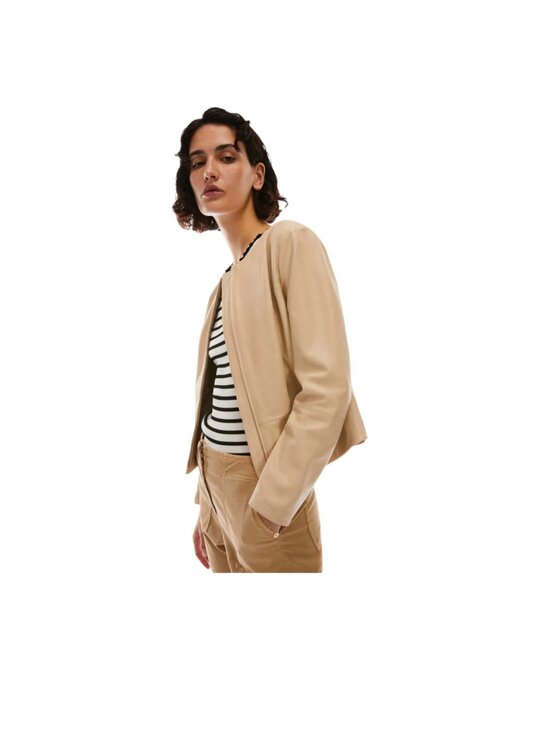 Pennyblack Pennyblack Giacca di pelle tulipe-sabbia Beige Regular Fit