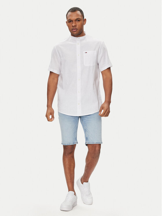 Tommy Jeans Tommy Jeans Džínsové šortky Scanton DM0DM18798 Modrá Slim Fit