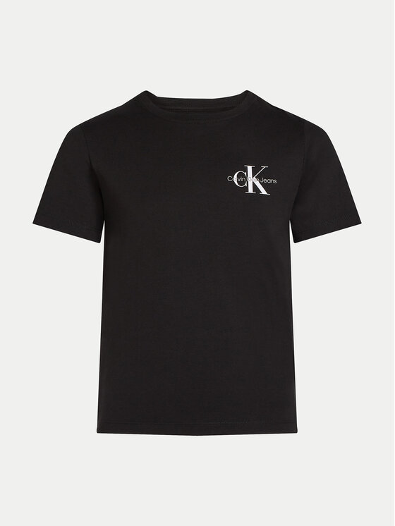 Calvin Klein Jeans Calvin Klein Jeans T-shirt Monologo IU0IU00678 Crna Regular Fit
