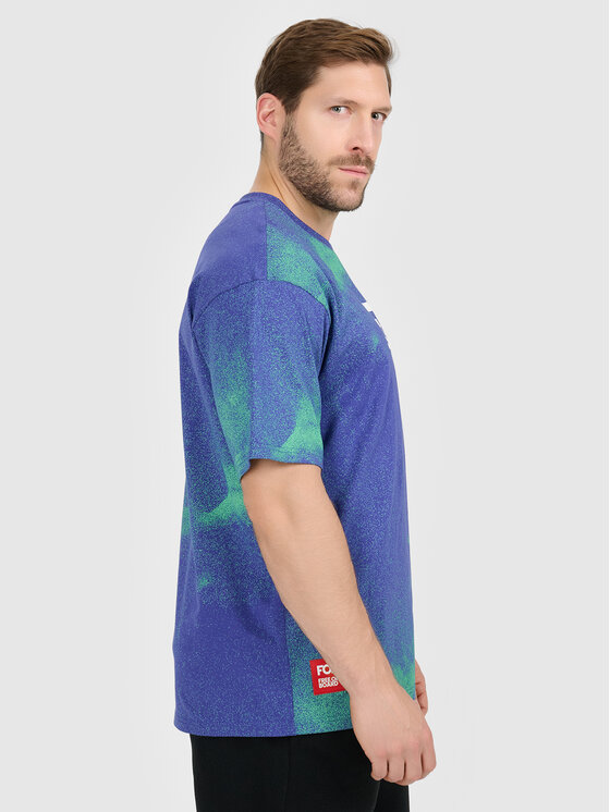 4F 4F T-Shirt FOB Fioletowy Loose Fit