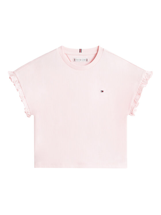 Tommy Hilfiger Tommy Hilfiger T-Shirt KG0KG08970 D Różowy Regular Fit