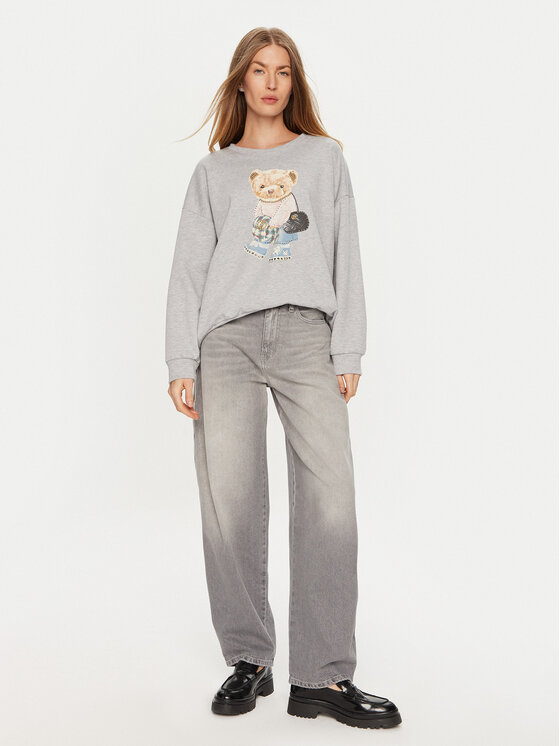 ViCOLO ViCOLO Bluza RS0077 Szary Regular Fit