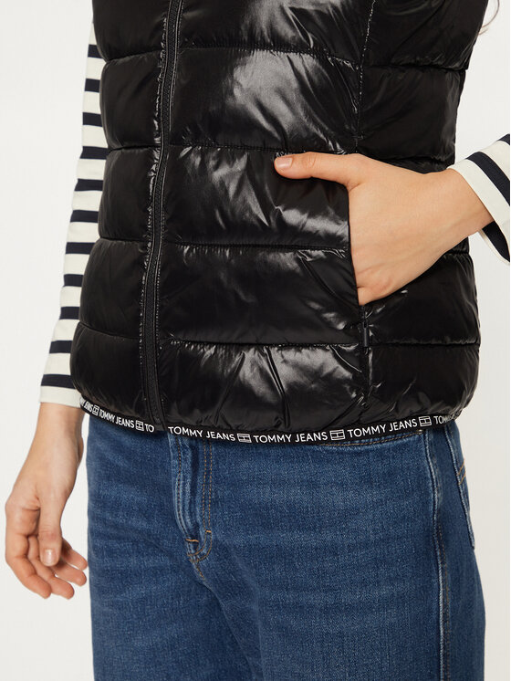Tommy Jeans Tommy Jeans Prsluk DW0DW19390 Crna Regular Fit