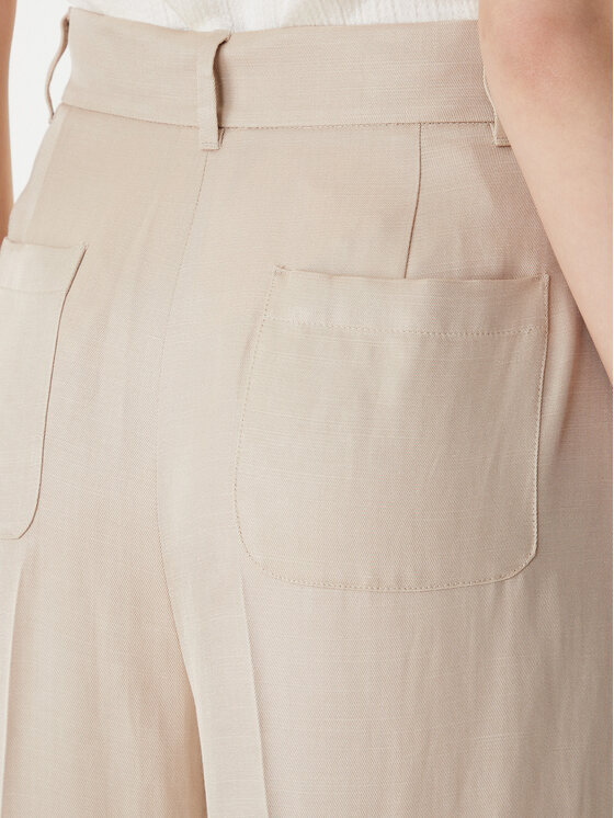 Marella Marella Hlače Emme by Marella Adito 2615131221 Bež Straight Fit