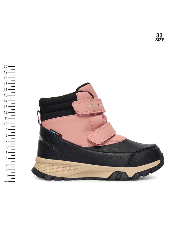Tommy Hilfiger Tommy Hilfiger Hótaposó Velcro Bootie T1A5-34048-1592 S Fekete