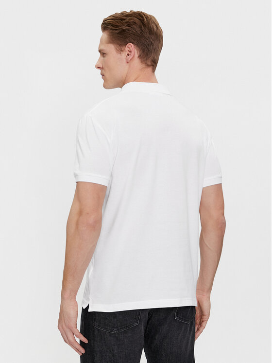 Calvin Klein Jeans Calvin Klein Jeans Тениска с яка и копчета J30J323395 Бял Regular Fit
