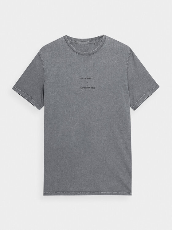 4F 4F Тишърт 4FSS23TTSHM296 Сив Regular Fit