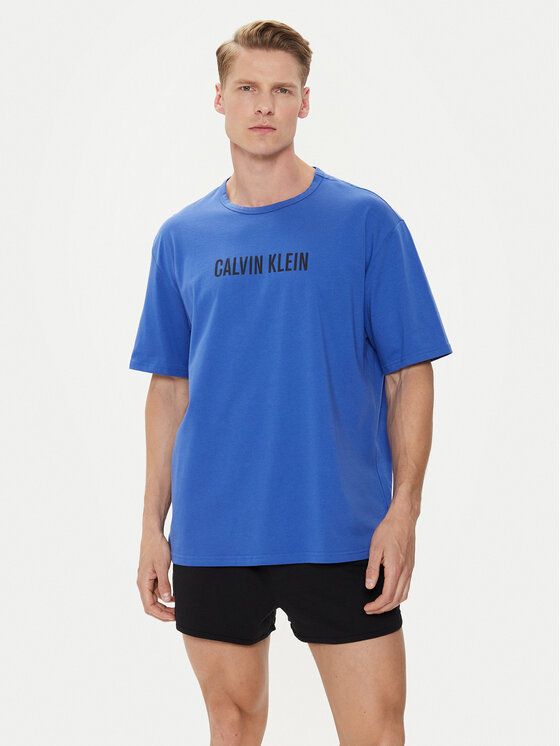 Calvin Klein Underwear T-krekls 000NM2567E Zils Regular Fit