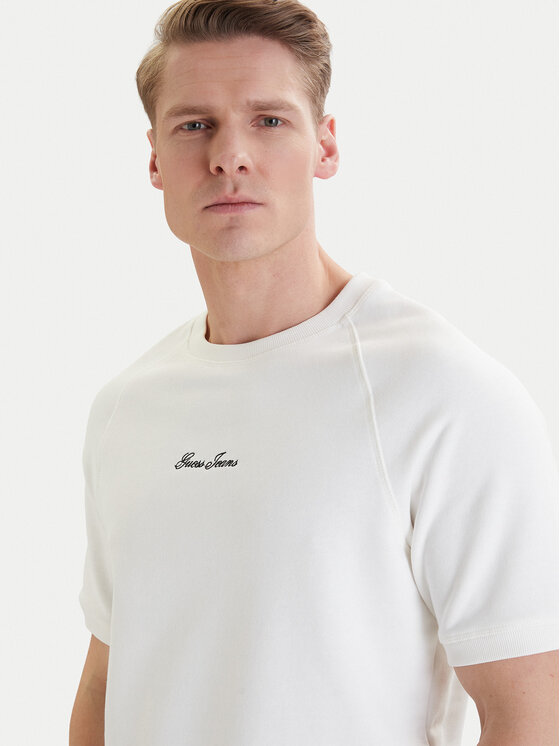 Guess Jeans Guess Jeans Суитшърт M6GQB2 KCPR1 Бял Oversize