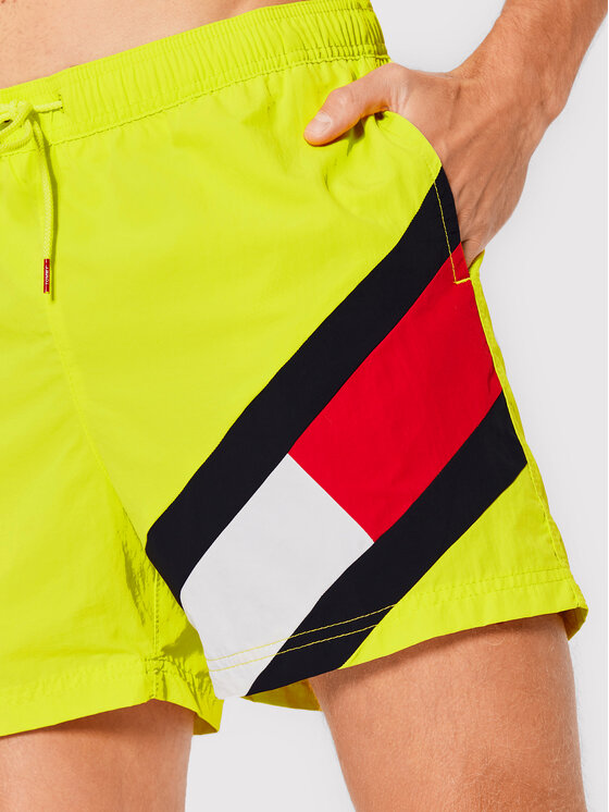 Short de bain discount tommy hilfiger jaune