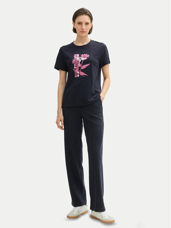 Tom Tailor Tom Tailor T-krekls 1043104 Tumši zils Regular Fit