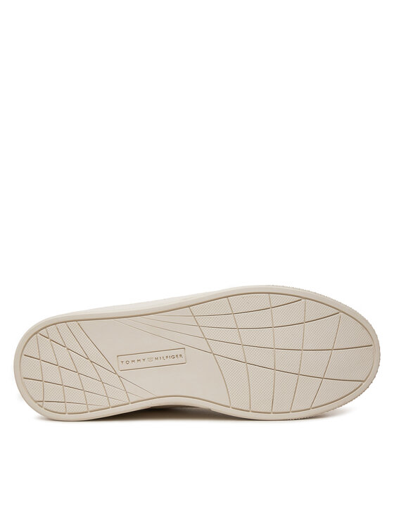 Tommy Hilfiger Tommy Hilfiger Laisvalaikio batai Icon Court Sneaker Flag FW0FW08327 Écru