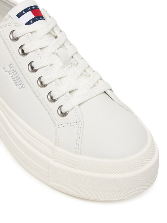 Tommy Jeans Tommy Jeans Snīkeri Tjw Flatform Sneaker Ltr EN0EN02964 Écru