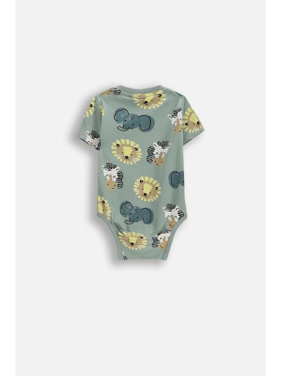 Coccodrillo Coccodrillo Body dziecięce WC6112205IBN-011 Zielony Regular Fit