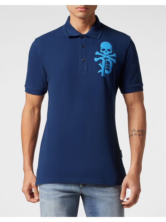 PHILIPP PLEIN PHILIPP PLEIN Polokošile 643 Světle modrá Slim Fit
