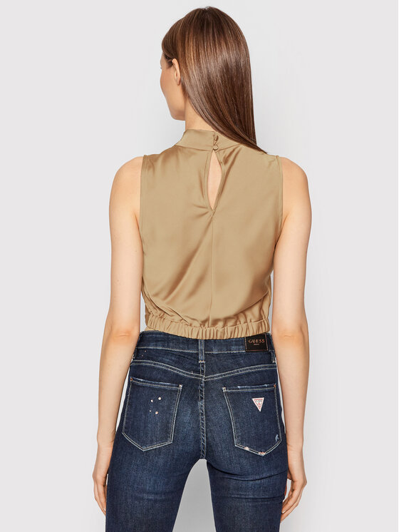 Blusa W1RH11 WEFC1 Marrone Slim Fit