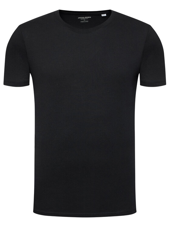 Jack&Jones Jack&Jones Marškinėliai Orrganic Basic 12156101 Juoda Slim Fit