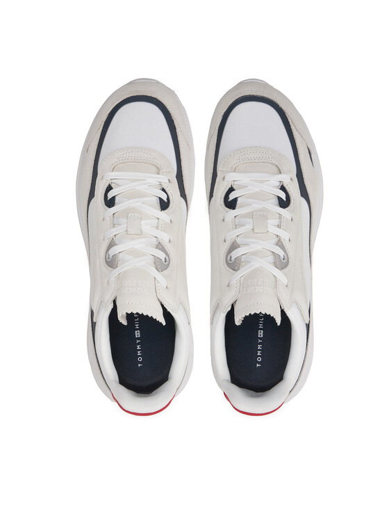 Tommy Hilfiger Tommy Hilfiger Сникърси Modern Runner Tech Print FM0FM05123 Бял