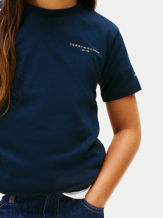 Tommy Hilfiger Tommy Hilfiger Tričko Mini Corp KS0KS00661 Tmavomodrá Regular Fit