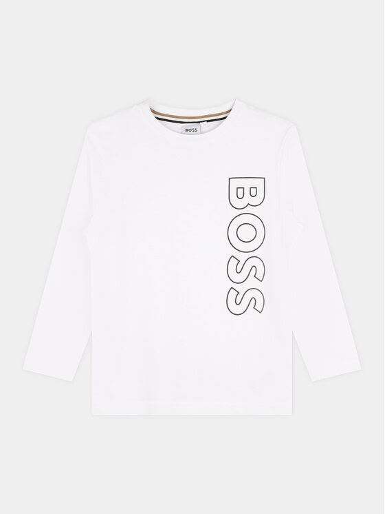 BOSS Boss Blúzka J25O68 D Biela Regular Fit