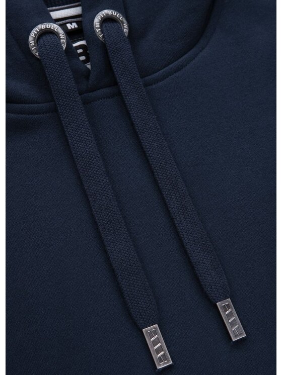 PITBULL PITBULL Bluza Bluza męska z kapturem Small Logo S Granatowy Regular Fit