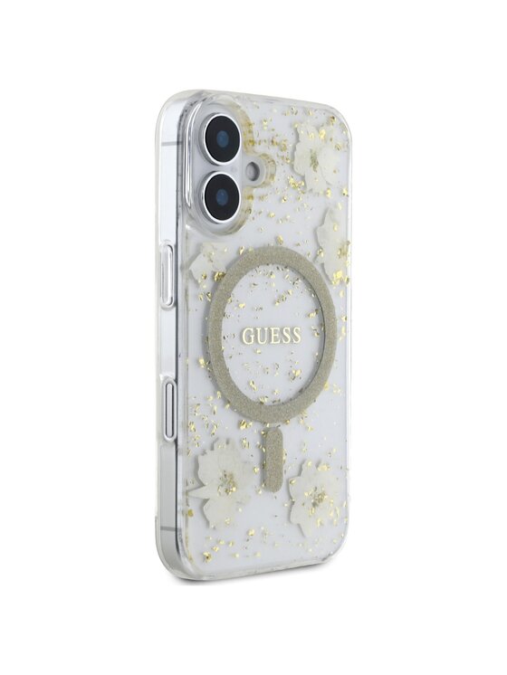 Guess Guess Etui na telefon Apple iPhone 16 Beżowy