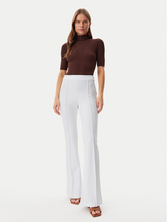 Guess Guess Pantaloni di tessuto W4YB01KCBO2 Bianco Slim Fit