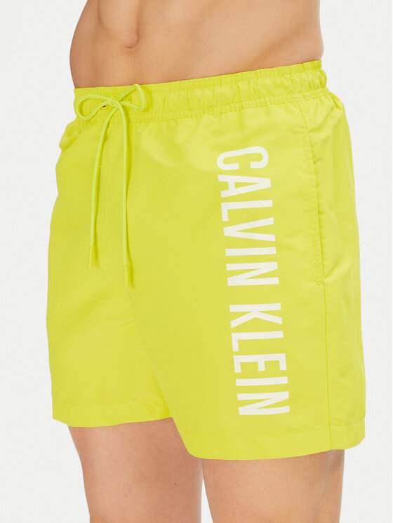Calvin Klein Swimwear Calvin Klein Swimwear Kopalne hlače KM0KM01092 Rumena Regular Fit