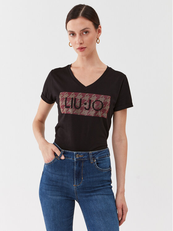 Liu Jo Liu Jo Marškinėliai MF3338 JS923 Juoda Regular Fit