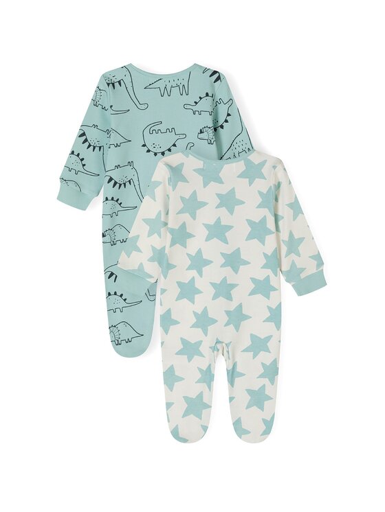 MINOTI MINOTI Komplet 2 par pajacy 24babypack35 Zielony