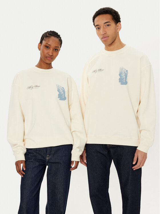 Filling Pieces Filling Pieces Μπλούζα Unisex Gardener 7459985 Εκρού Regular Fit