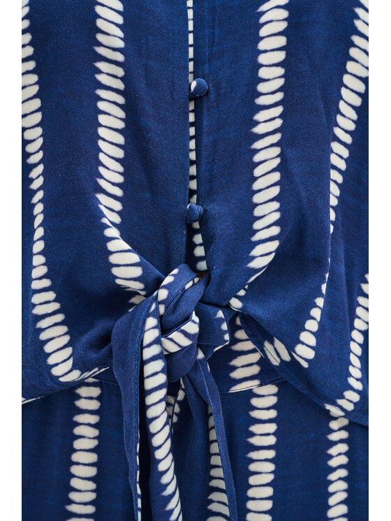 blue shadow blue shadow Bluzka Azari Granatowy Regular Fit