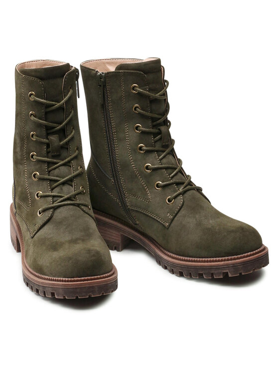 Clara Barson Clara Barson Schnürstiefeletten WS5600-09 Grün