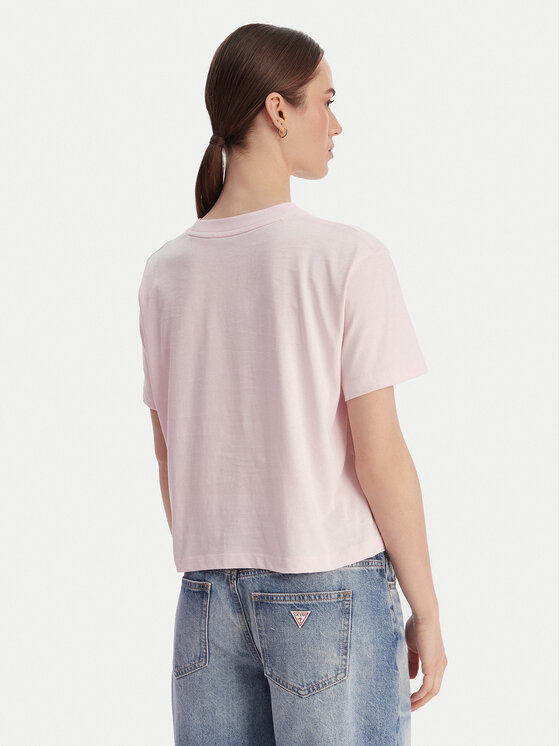 Guess Jeans Guess Jeans Tričko W4YI73 K8HM0 Ružová Regular Fit
